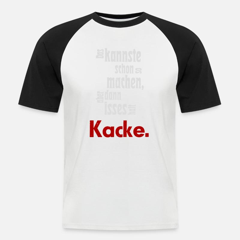 Das kannste schon so machen... - Männer Baseball-T-Shirt - Weiß/Schwarz
