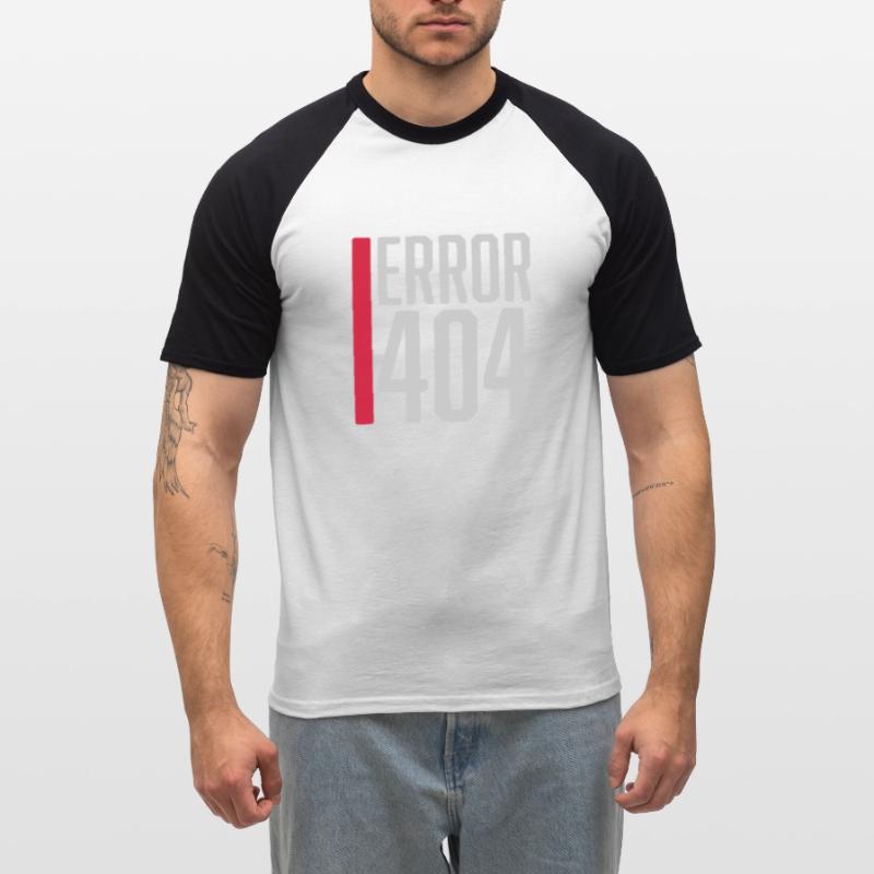 Error Code Error 404 Men's Baseball T-Shirt