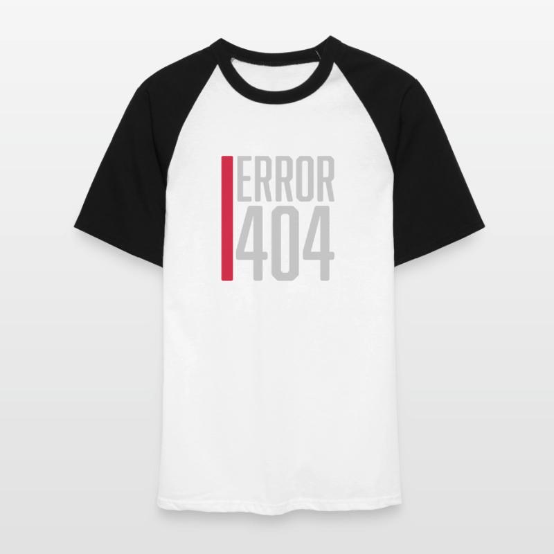 Error Code Error 404 Men's Baseball T-Shirt