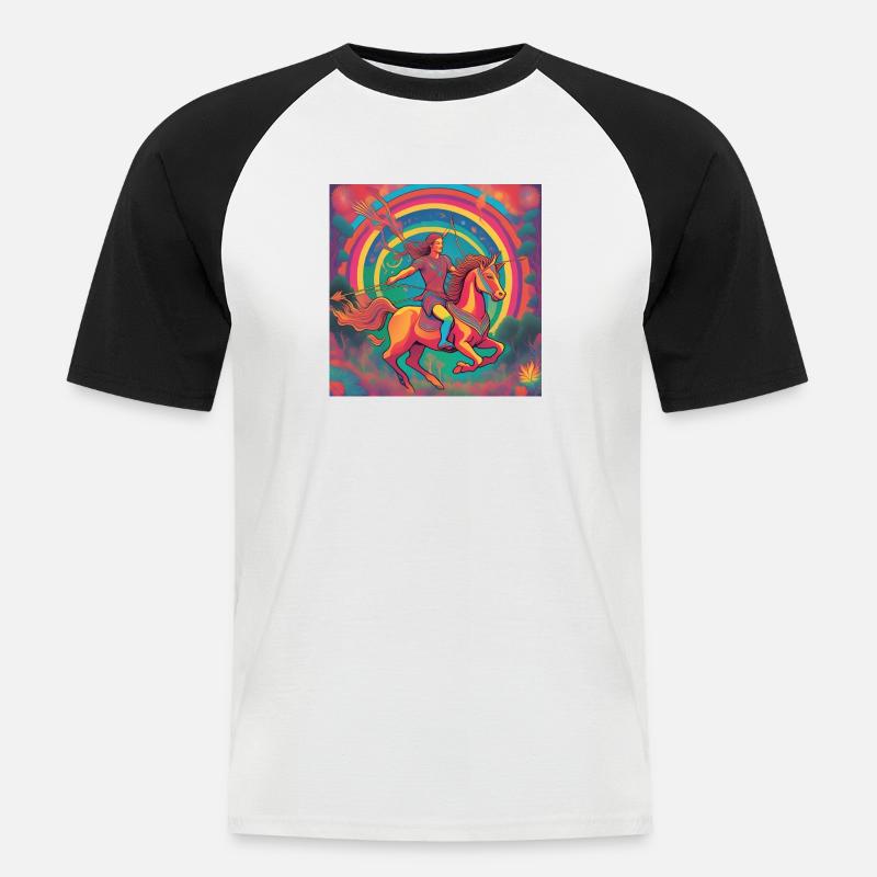 Jungfrau Juni Astro Geschenk - Männer Baseball-T-Shirt - Weiß/Schwarz