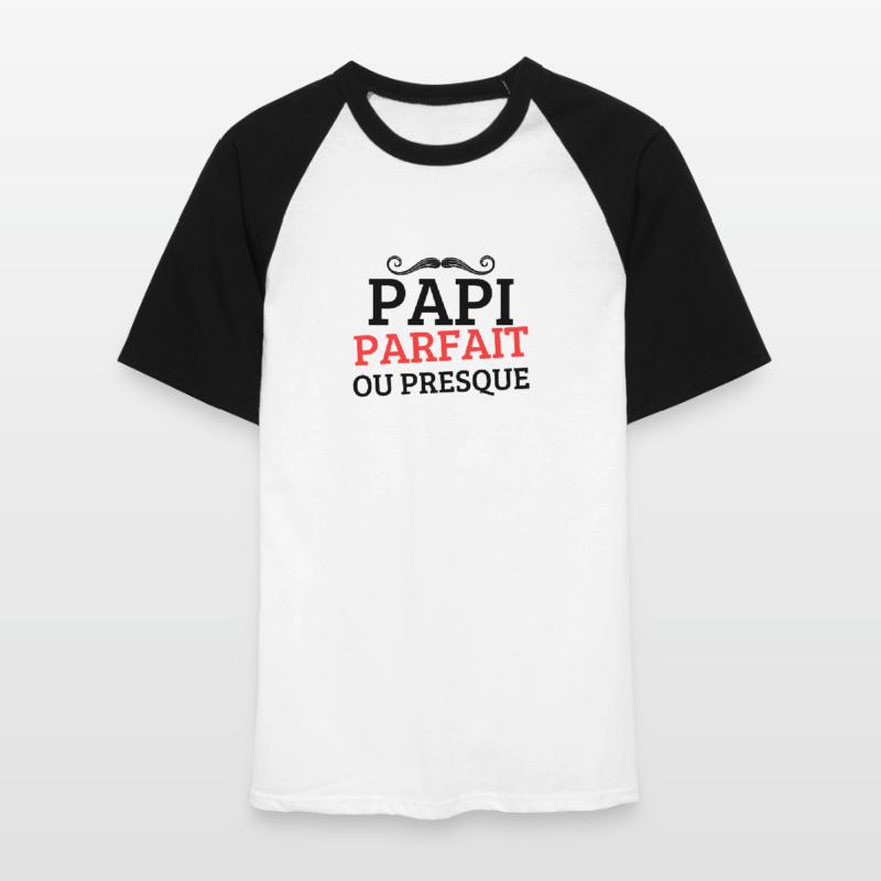 PAPI PERFEKT oder FAST PERFEKT Männer Baseball-T-Shirt