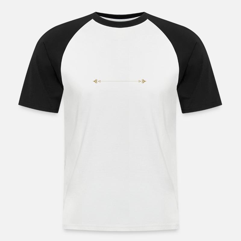 Separation line · Headers · Frames - Men's Baseball T-Shirt - white/black