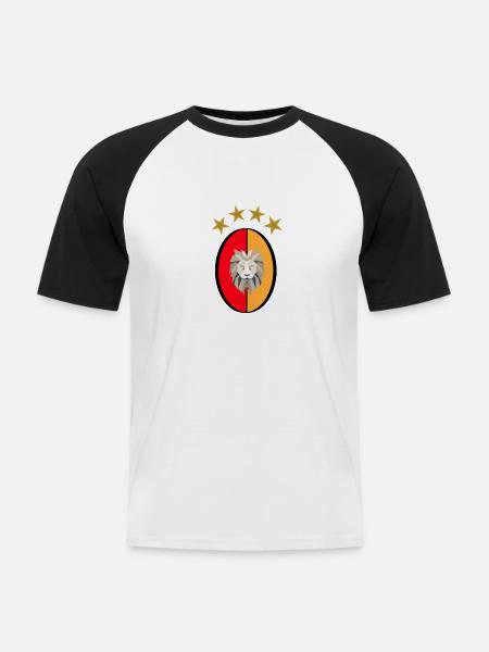 GS - Gala - Aslan - Leo - Men's Baseball T-Shirt - white/black