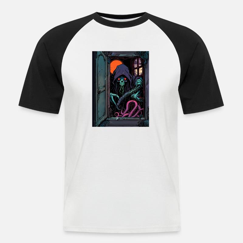 Du hast es eingeladen - Männer Baseball-T-Shirt - Weiß/Schwarz