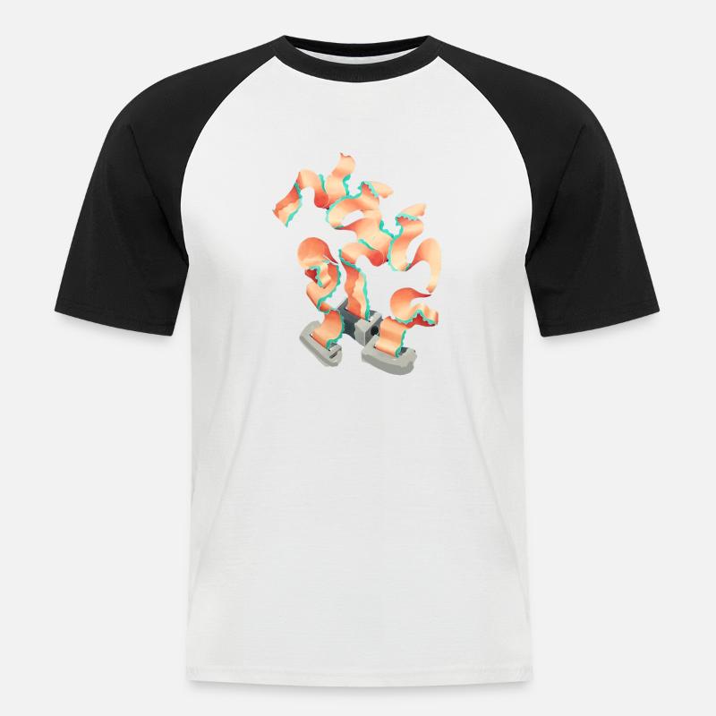 Pencil, Sharpener, Office, Abstract - Men's Baseball T-Shirt - white/black