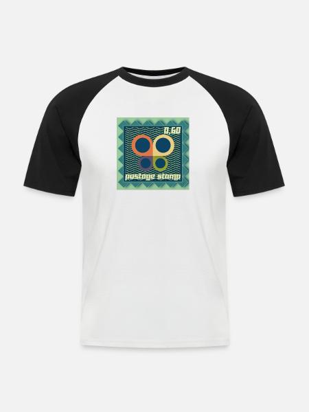 Mather Natur 🐢 - Männer Baseball-T-Shirt - Weiß/Schwarz