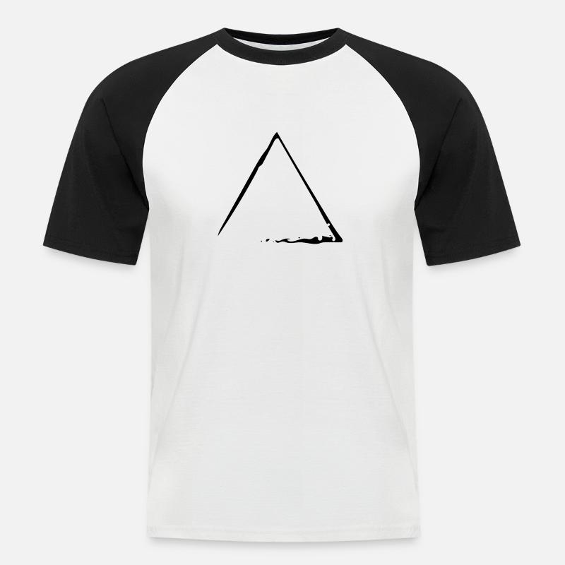 Element Feuer - Männer Baseball-T-Shirt - Weiß/Schwarz