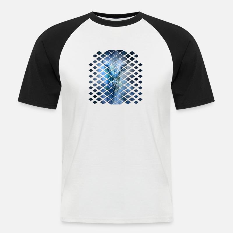 bull - Men's Baseball T-Shirt - white/black