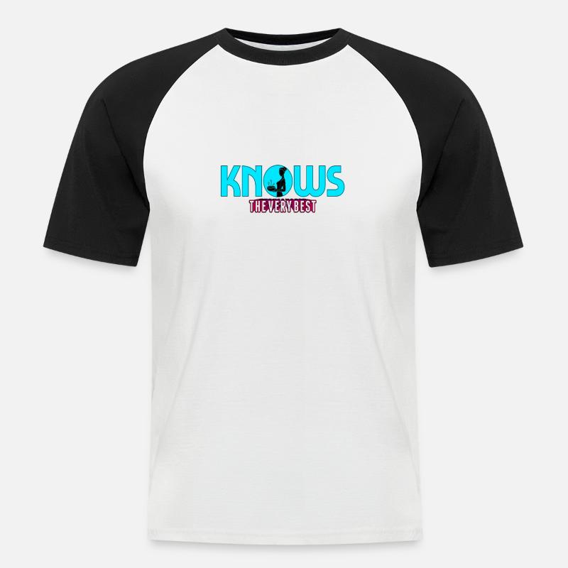 Muttertag - Männer Baseball-T-Shirt - Weiß/Schwarz