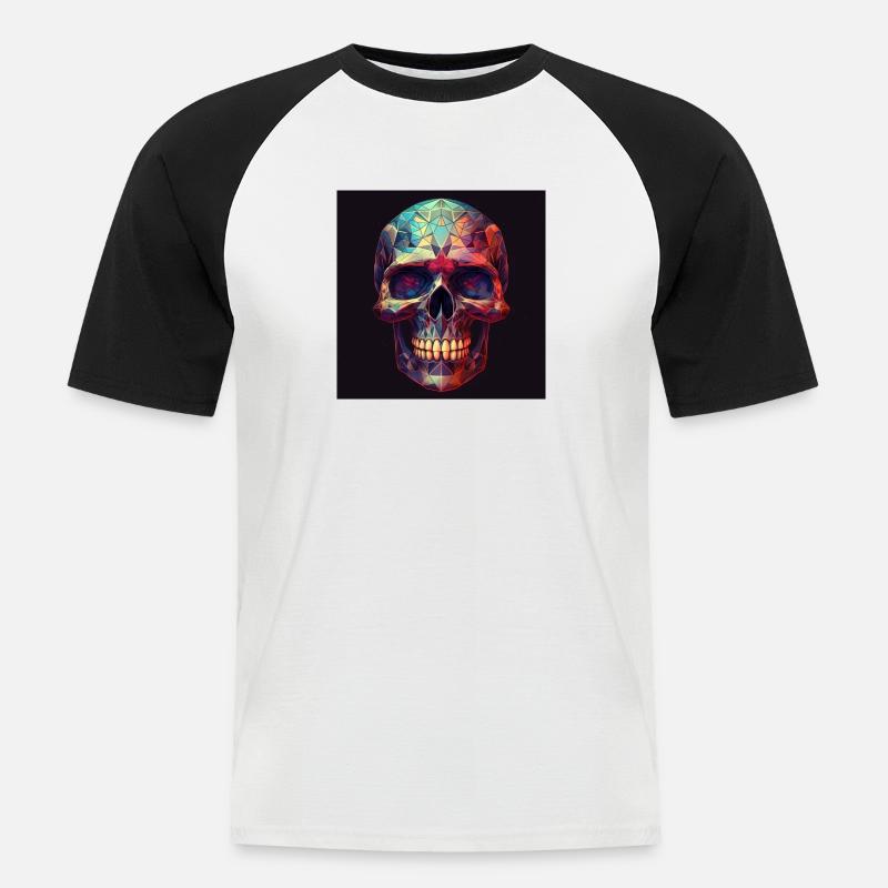 EDF23E26 44CD 4EF7 AB02 ACE67793C2B8 - Männer Baseball-T-Shirt - Weiß/Schwarz