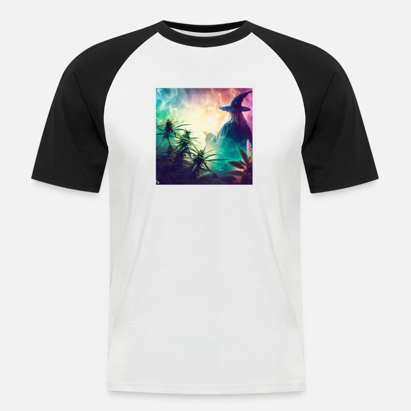 d91f0fd9 0b83 4e97 a8df 64838d3fa03d - Männer Baseball-T-Shirt - Weiß/Schwarz