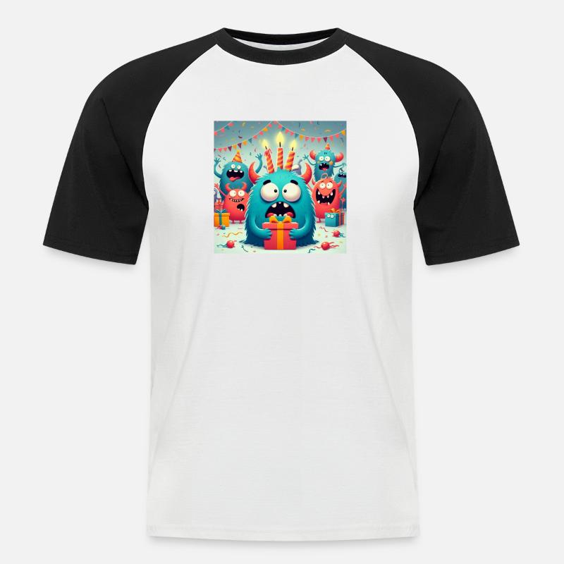 d8e6747a cda3 4dd2 b6a9 c0269bd620aa - Männer Baseball-T-Shirt - Weiß/Schwarz