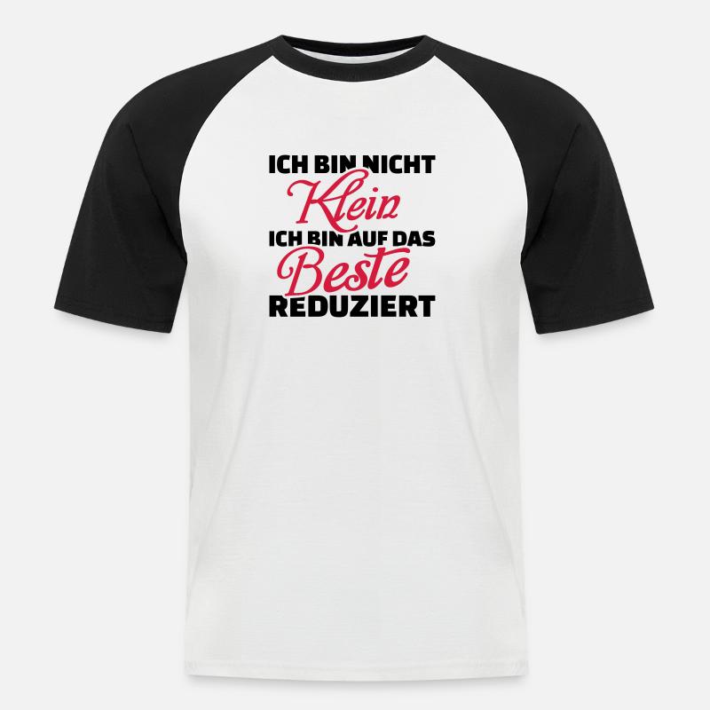 Klein - Männer Baseball-T-Shirt - Weiß/Schwarz