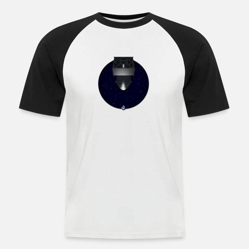 Bombe A - Männer Baseball-T-Shirt - Weiß/Schwarz