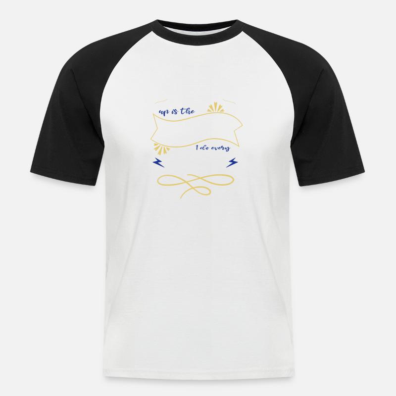 computers programming language present idea - Men's Baseball T-Shirt - white/black