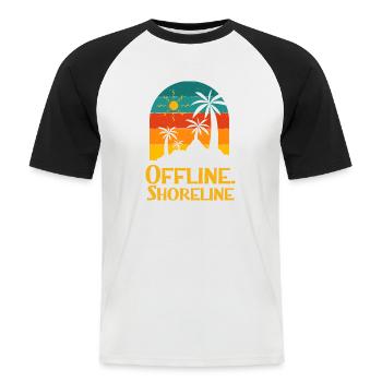 Beach Family Ocean Relative Summer - Men's Baseball T-Shirt - white/black - Front - Nik (191cm)