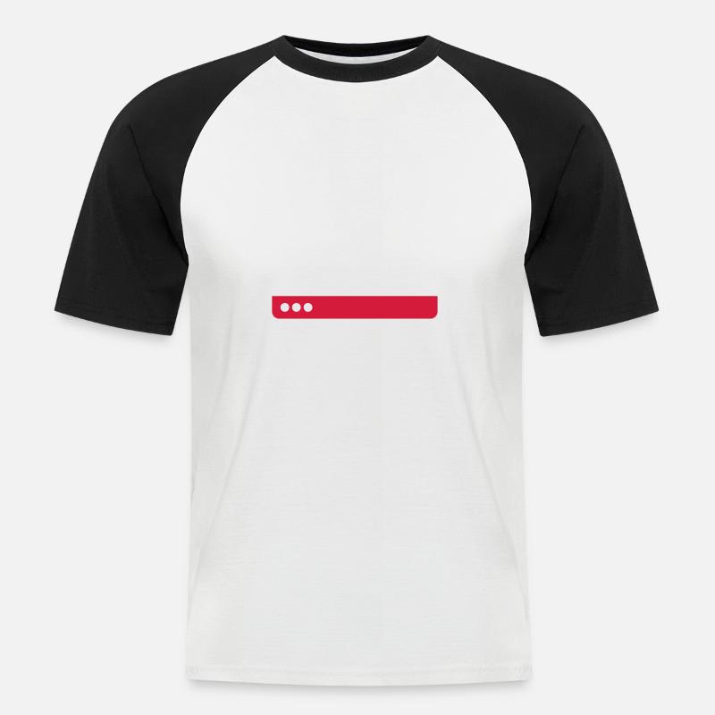 Equalizer Mischpult Geschenk - Männer Baseball-T-Shirt - Weiß/Schwarz