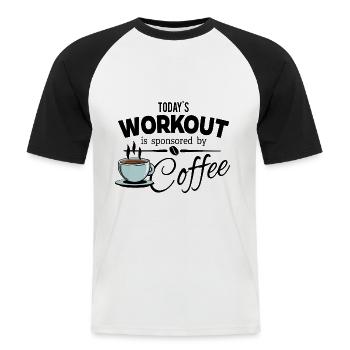 Coffee Bean - Entraînement d'aujourd'hui - T-shirt baseball manches courtes Homme - blanc/noir - Devant - Nik (191cm)