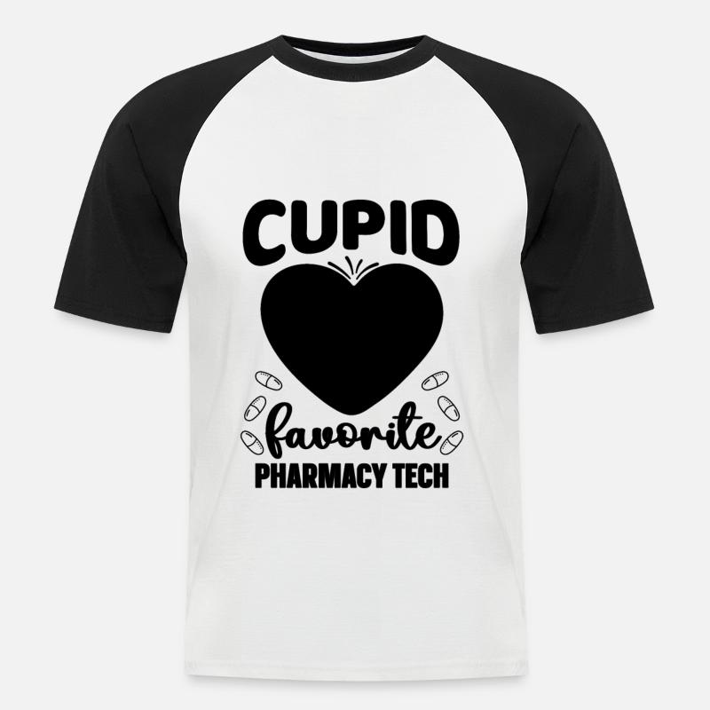 Apothekentechniker Apotheke Techniker Geschenkidee - Männer Baseball-T-Shirt - Weiß/Schwarz
