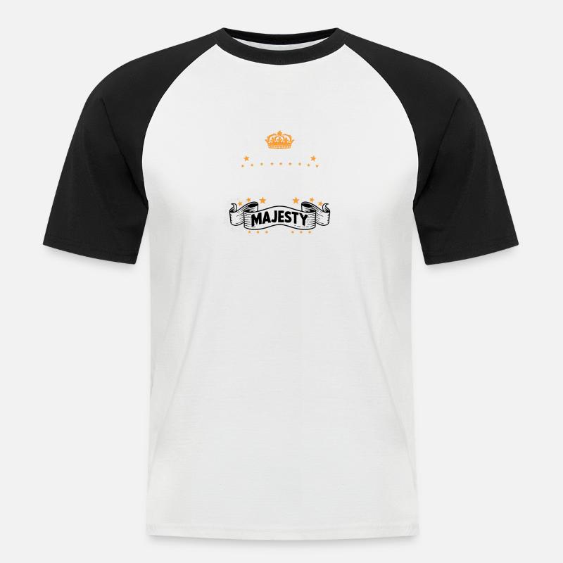 Comptable T drôle de dire comptable motive - T-shirt baseball manches courtes Homme - blanc/noir