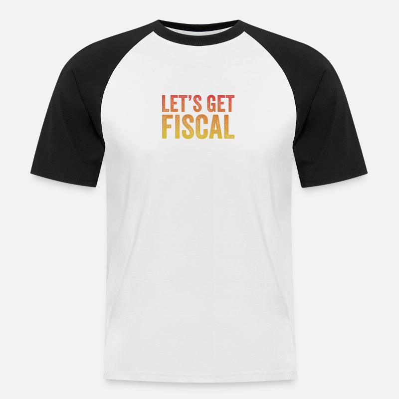 Obtenons un compte CPA comptable comptable fiscal - T-shirt baseball manches courtes Homme - blanc/noir