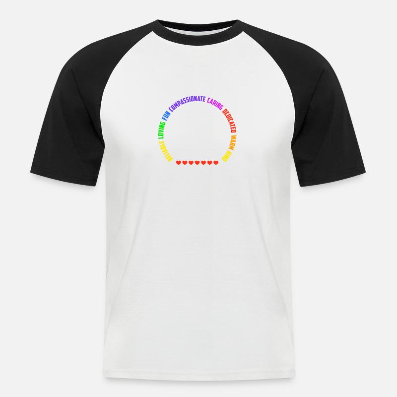 Nette Schulsekretärin Admin Appreciation Assistant - Männer Baseball-T-Shirt - Weiß/Schwarz