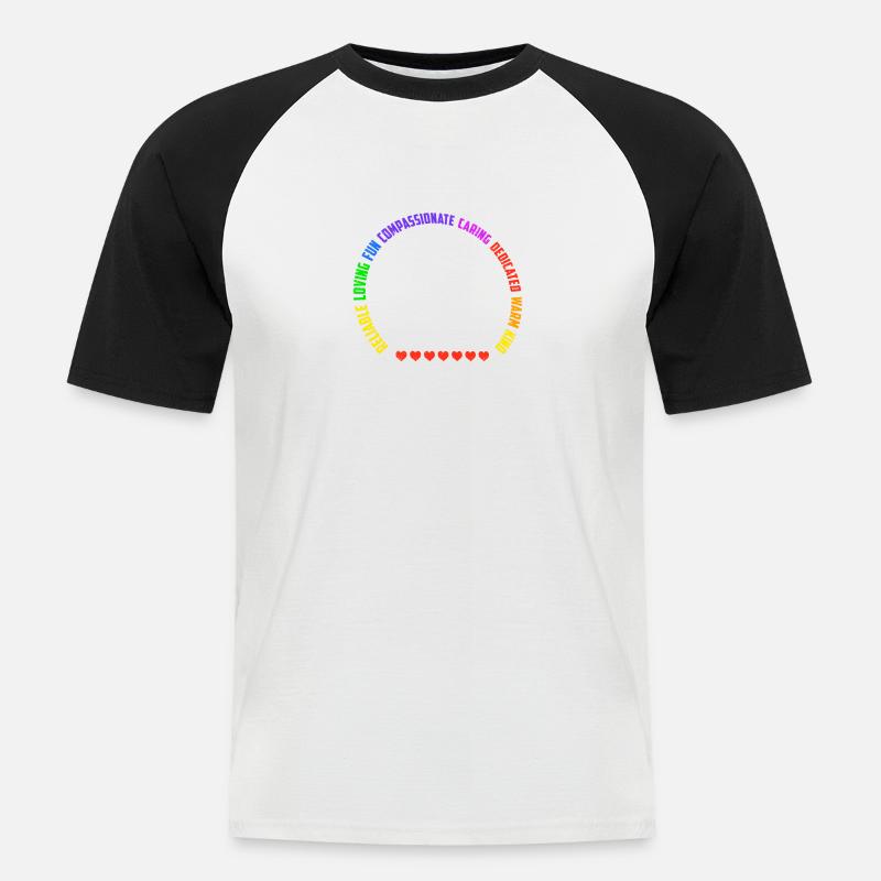 Nette Schulsekretärin Admin Appreciation Assistant - Männer Baseball-T-Shirt - Weiß/Schwarz