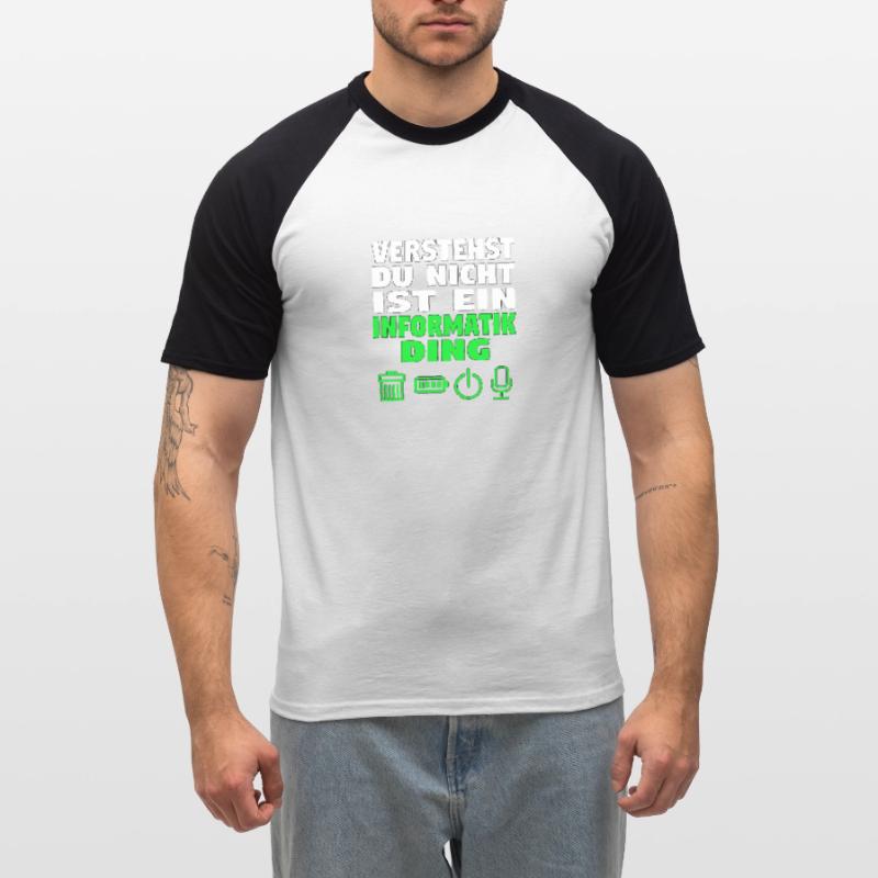 Informatik Computer Programmierer Entwickler Coder Männer Baseball-T-Shirt