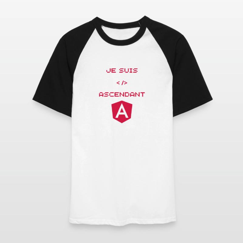 Angular Developer Gift Men's Baseball T-Shirt