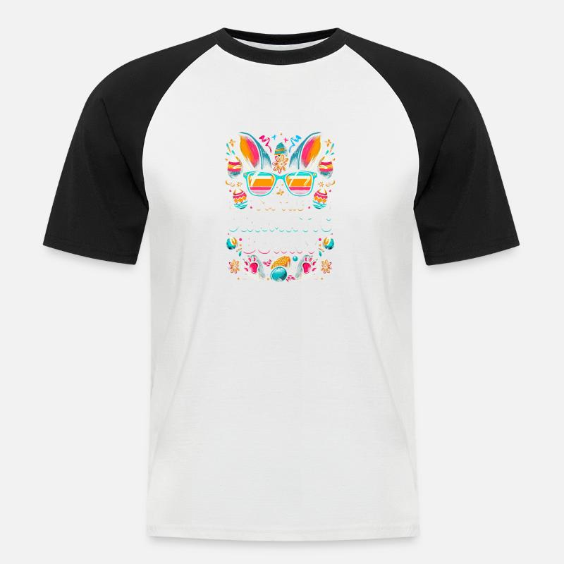 I'm The Dramatic Bunny - Männer Baseball-T-Shirt - Weiß/Schwarz