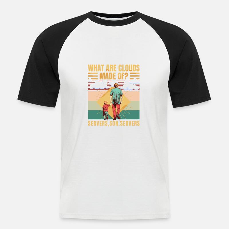 Funny Programmer Software Developer Computer - Men's Baseball T-Shirt - white/black