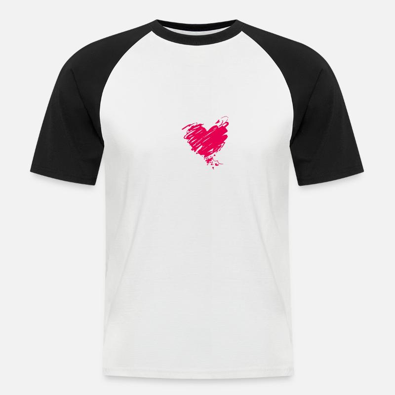 Cuban Salsa Salsa Dance - Männer Baseball-T-Shirt - Weiß/Schwarz