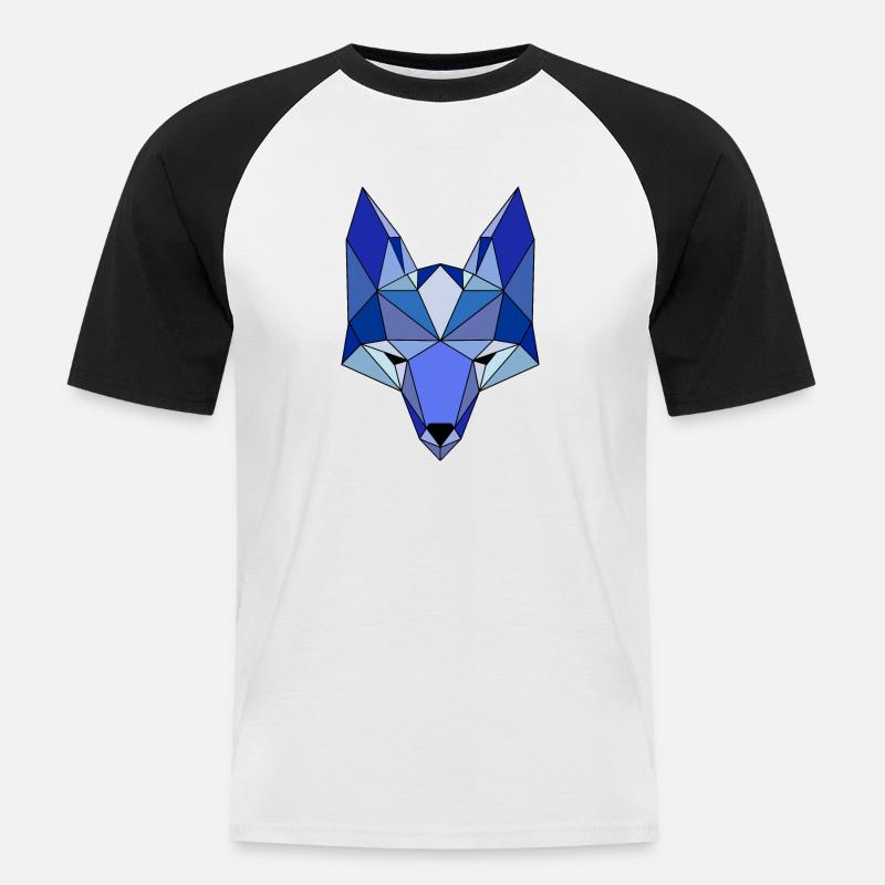 bluefox - Männer Baseball-T-Shirt - Weiß/Schwarz