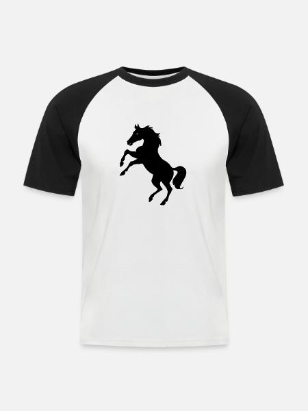 Ross - Männer Baseball-T-Shirt - Weiß/Schwarz