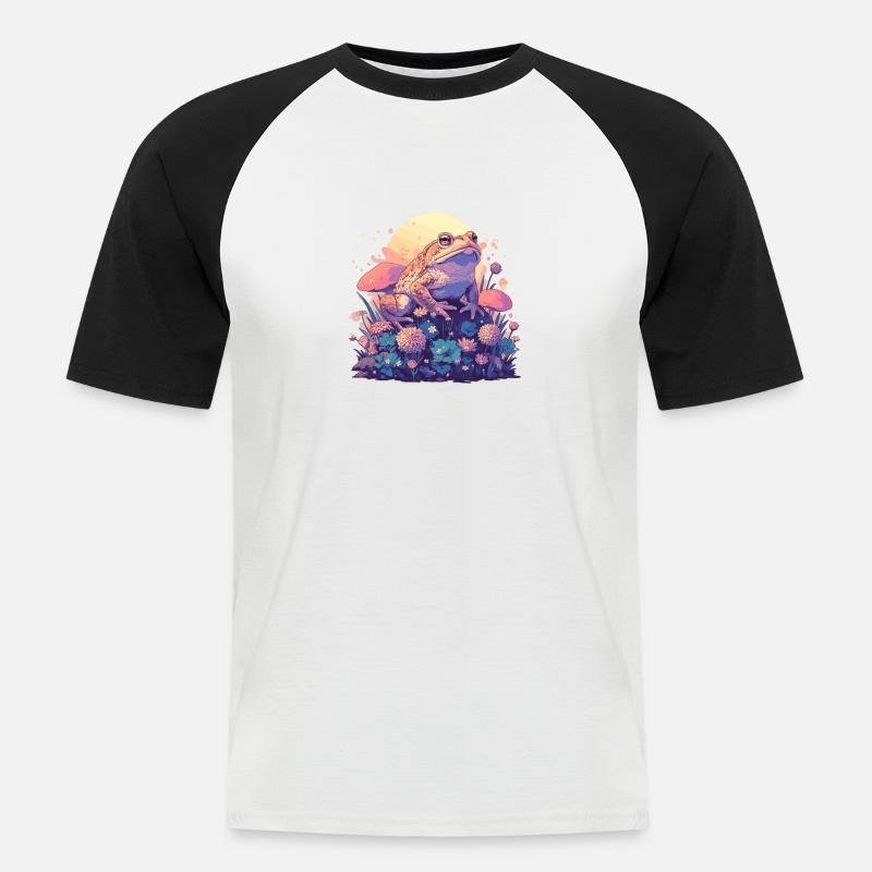 Toad Toads Toad - Men's Baseball T-Shirt - white/black