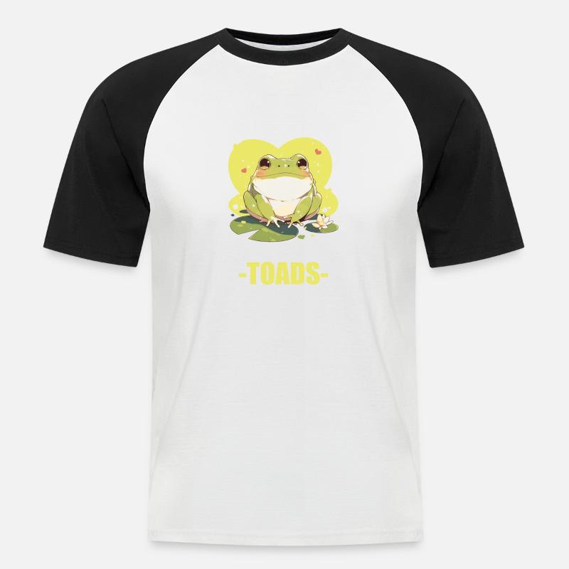 Toad Toads Toad - Men's Baseball T-Shirt - white/black