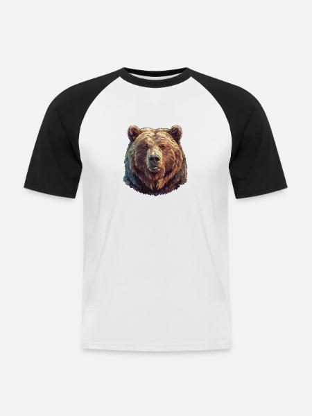 Kodiak Bear Kodiak Bear - Men's Baseball T-Shirt - white/black