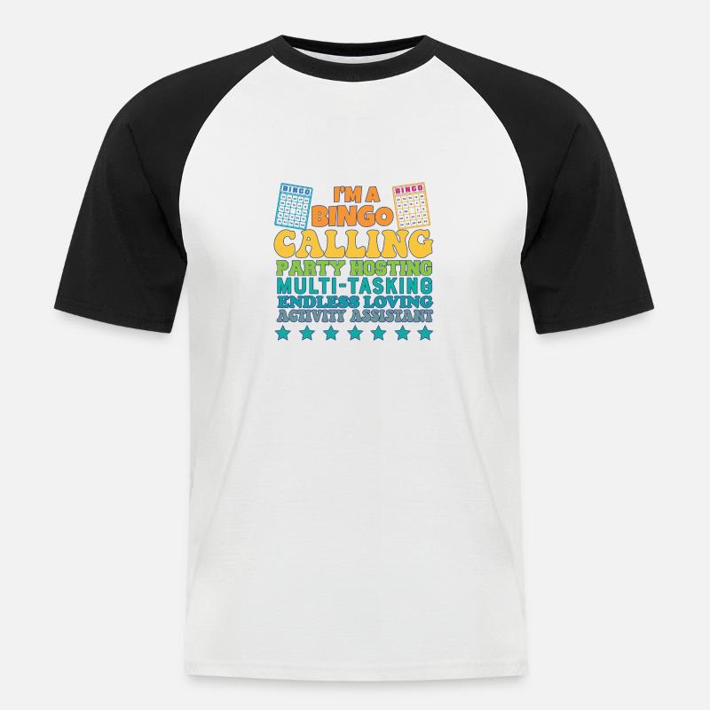 Proud Activity Assistant Appreciation - Männer Baseball-T-Shirt - Weiß/Schwarz
