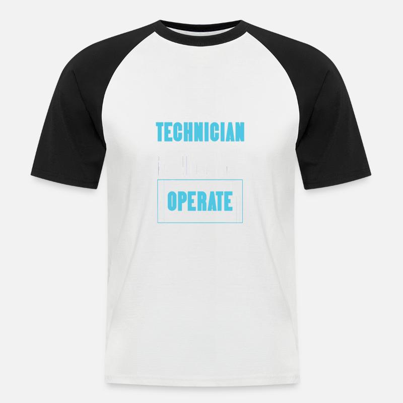Sterile Processing Technician Operate Sterile - Men's Baseball T-Shirt - white/black