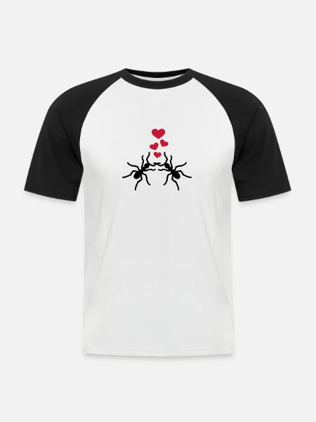 Ants - Men's Baseball T-Shirt - white/black