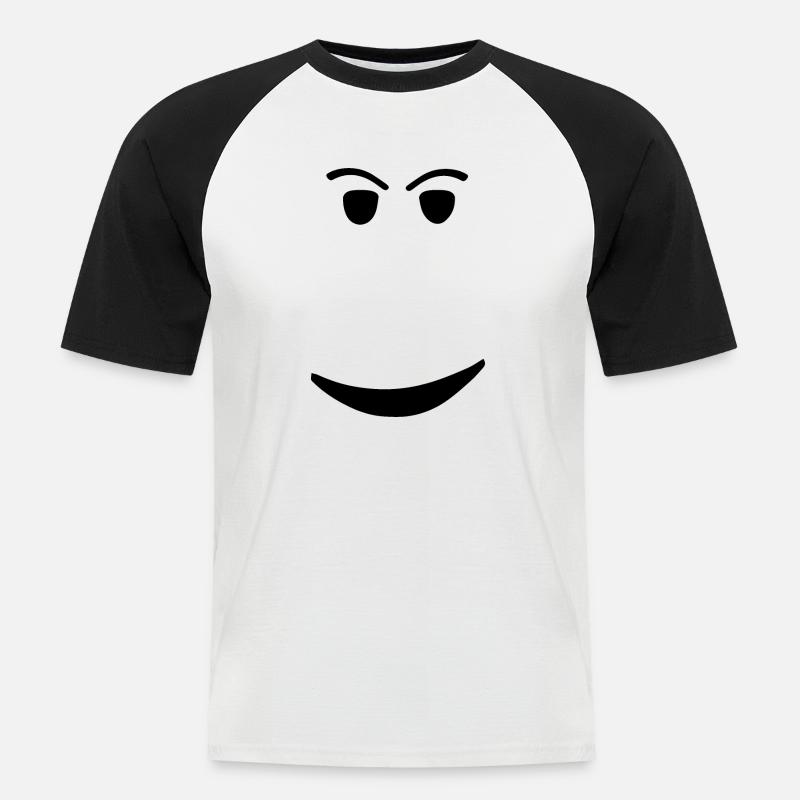 ROBLOX CHILL ANSIKTE - Kortärmad basebolltröja herr - vit/svart