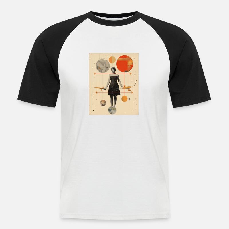 Sagittarius - Men's Baseball T-Shirt - white/black