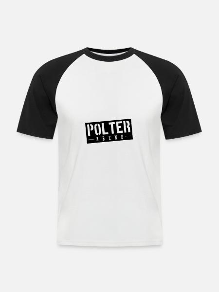 Polterabend Hochzeit Junggeselle - Männer Baseball-T-Shirt - Weiß/Schwarz