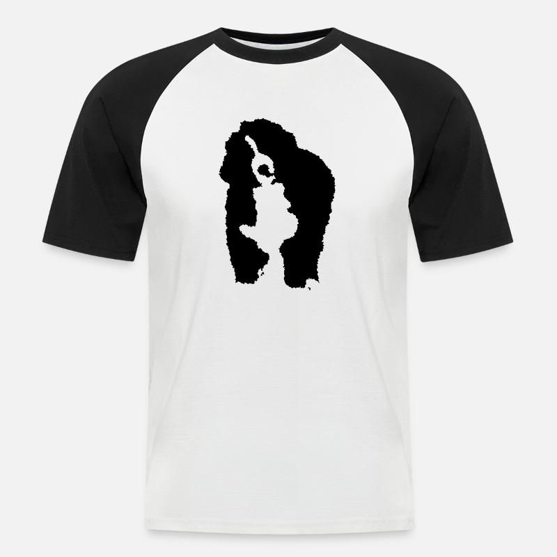 Bernersennen - Männer Baseball-T-Shirt - Weiß/Schwarz