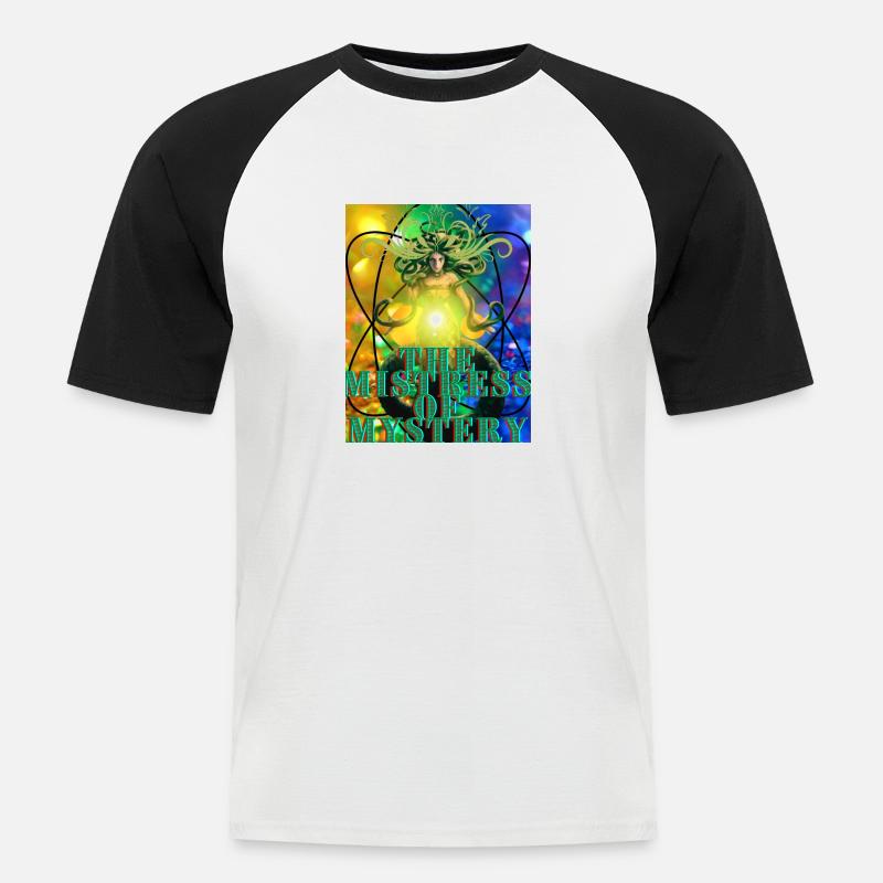 Jenseits des Universums1 - Männer Baseball-T-Shirt - Weiß/Schwarz