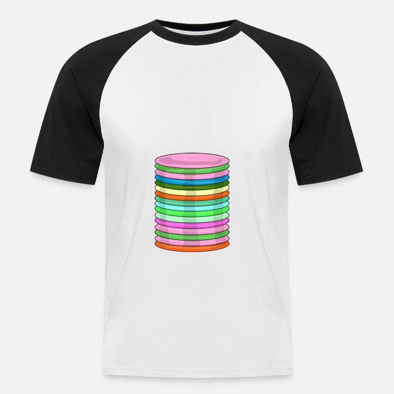 Frisbee Golf Disc Frisbee Discgolf - Männer Baseball-T-Shirt - Weiß/Schwarz
