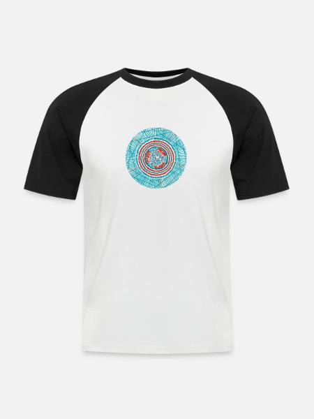 Destination - Men's Baseball T-Shirt - white/black