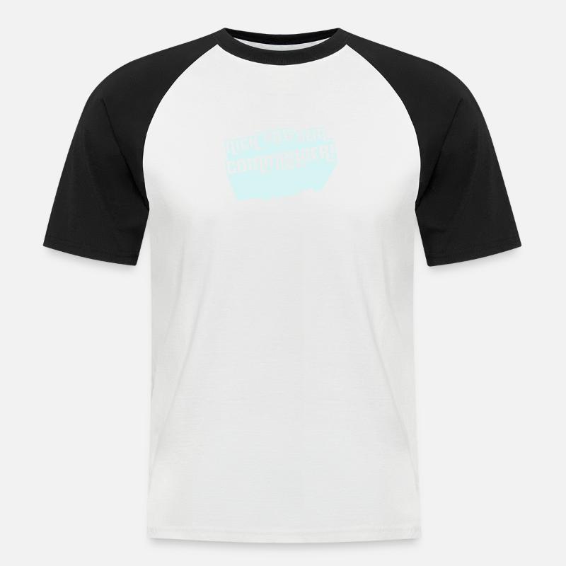 Nich' mit dem Commander! - Männer Baseball-T-Shirt - Weiß/Schwarz