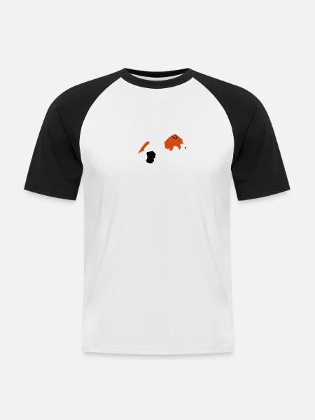 Fox Terrier - Men's Baseball T-Shirt - white/black
