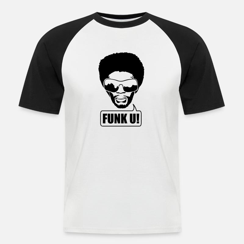 Pimp - Männer Baseball-T-Shirt - Weiß/Schwarz